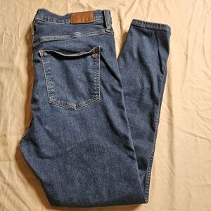 Madewell 10" High-Rise Skinny Jeans | Size 32 | Button Fly Stretch Denim